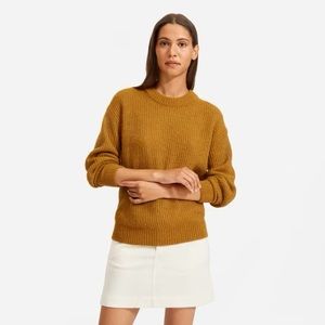 Everlane Alpaca Crew Sweater Mustard S